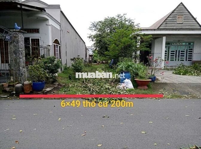 CẦN BÁN GẤP LÔ ĐẤT 6X49 TRUNG TÂM XÃ THÁI MỸ CỦ CHI
