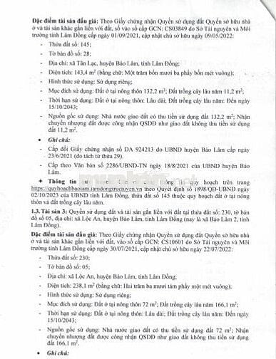 BĐS xã Bảo Lâm 2, tỉnh Lâm Đồng