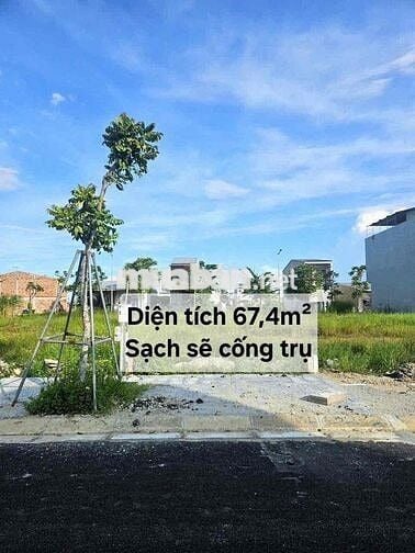 ĐẤT KQH HƯƠNG SƠ KV10 67,4m2 1,333 tỷ Đường 13,5m, Dân cư xịn xò