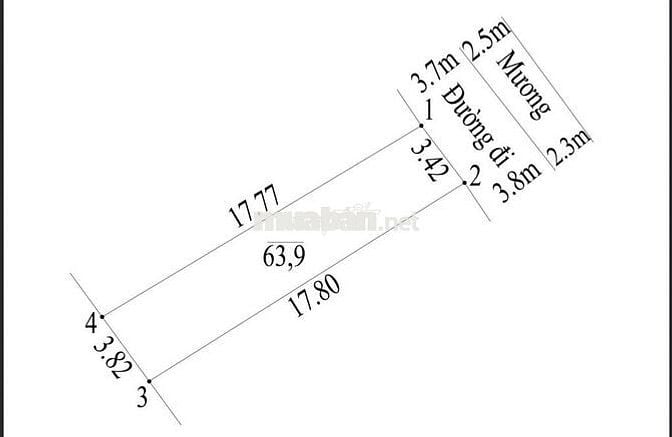 CC cần bán nhanh 64m2 đường mương Phụng Châu. Giá chỉ 3.45 tỷ.