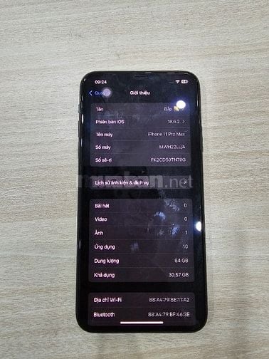 Iphone 11 promax, 64gb , bản mỹ 