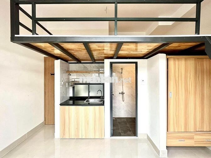 PHÒNG GÁC LỬNG MỚI XÂY 25M2 ĐẦY ĐỦ TIỆN NGHI NỘI THẤT MỚI