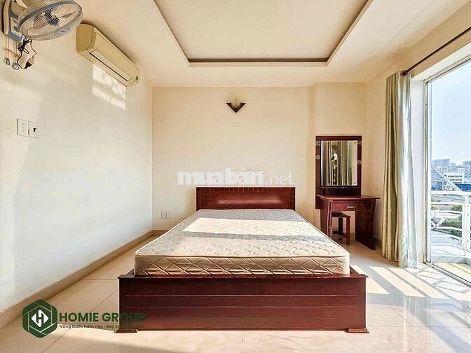 studio ban công cửa rộng 3p qua kcx, UFM