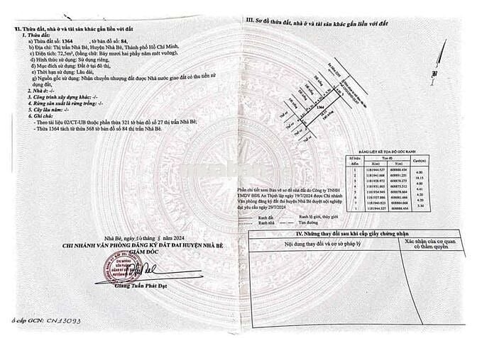 BÁN LÔ ĐẤT NHÀ PHỐ ĐƯỜNG 8M HUỲNH TẤN PHÁT NHÀ BÈ 4X18M GIÁ 4 TỶ 790TR