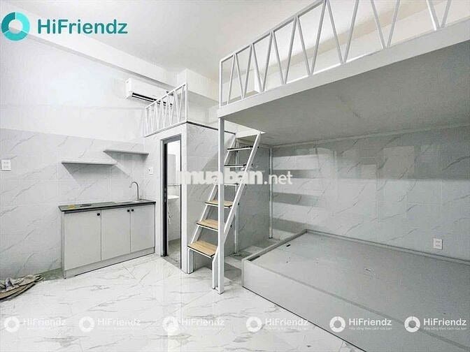 STUDIO MỚI XÂY 2 KHÔNG  GIAN NGỦ FULL NỘI THẤT BAN CÔNG GẦN ĐH VLU-IUH