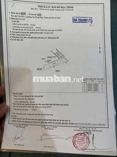 Nhà cấp 4 rộng 225m ngang 7m gần chợ Tân Bình, ngã tư Chiêu Liêu Dĩ An