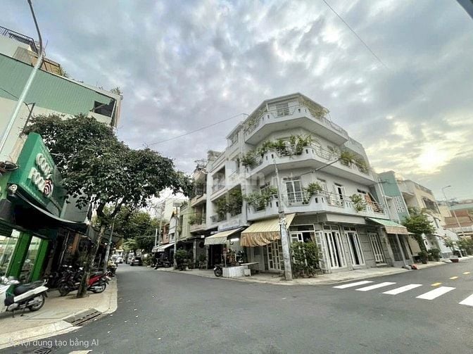 Bán góc 2 mặt tiền Nguyễn Bá Tòng, Nhà siêu đẹp 5 Tầng, DT 4.1m x 12m 