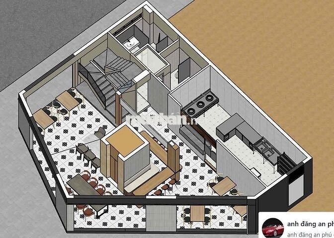 VP  KD 3 Mt VIP Khu Vực Nhà Hàng - VP - trường Học.. Siêu Lợi Nhuận
