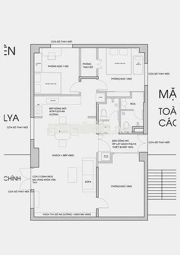 CĂN HỘ 114M2, 3 MẶT THOÁNG, VIEW HỒ ĐỊNH CÔNG, NHÀ KTS SỬA RẤT ĐẸP.