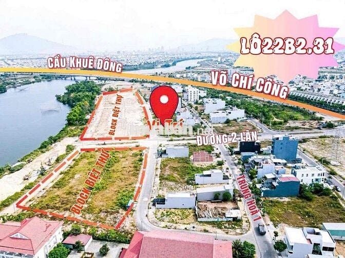 Cần Bán 4lô đất Ngũ Hành Sơn-đường Trung Hoà 1 sát cầu Khuê Đông-đẹp!