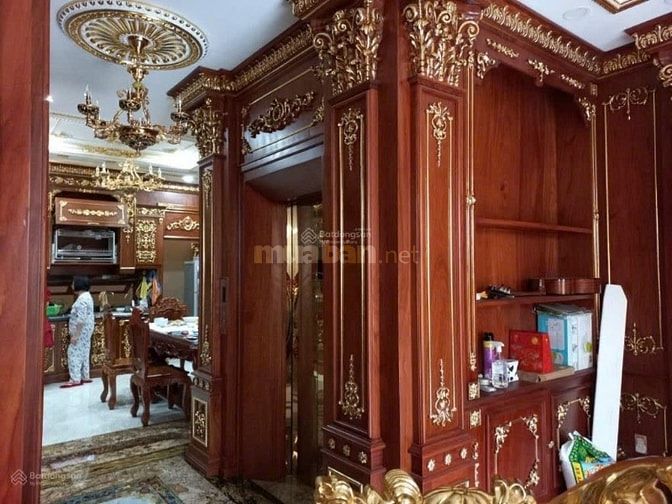 Biệt thự cao cấp gò vấp 176m2 dát vàng 12 phòng nội thất châu âu