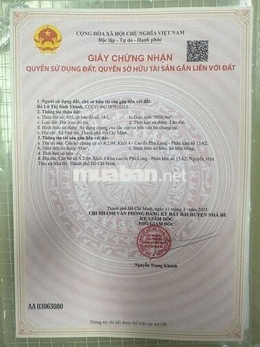 Chính chủ cần bán căn hộ Dragon Hill 2 – Nguyễn Hữu Thọ, Nhà Bè