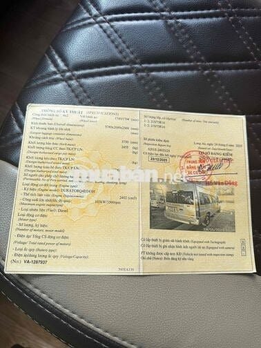 Ford Transit 2016 - 400000 km. 16chổ .máy zin 100%