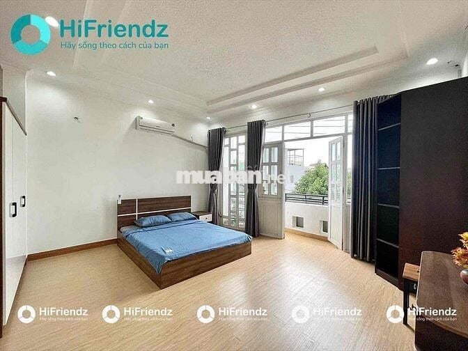 CĂN HỘ STUDIO 40M2 - BAN CÔNG FULL NỘI THẤT
