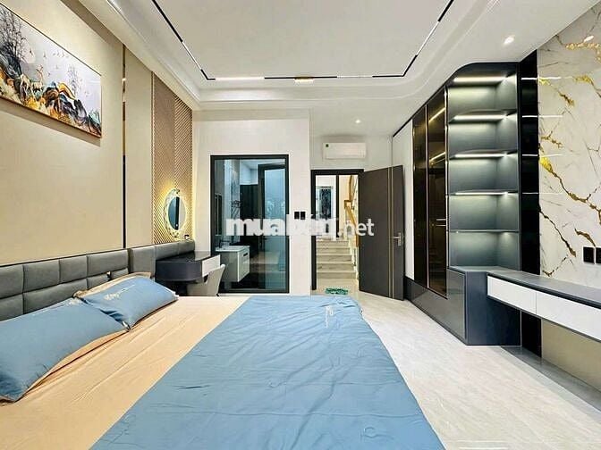 Cho thuê nhà mặt tiền 4 lầu có thang máy 4x 20 full nội thất giá 25tr