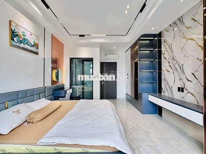 Cho thuê nhà mặt tiền 4 lầu có thang máy 4x 20 full nội thất giá 25tr