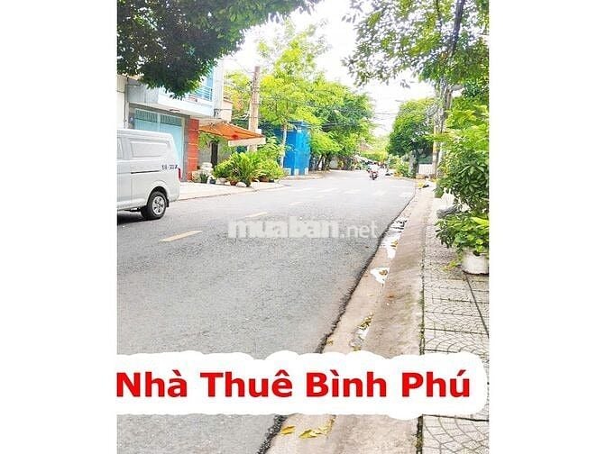 Nhà MT Khu Bình Phú - 4 x 17M - 18Tr/Th - Gần Chợ
