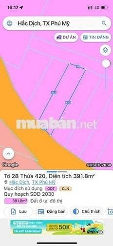 Bán lô đất mặt tiền đường tập đoàn 7,