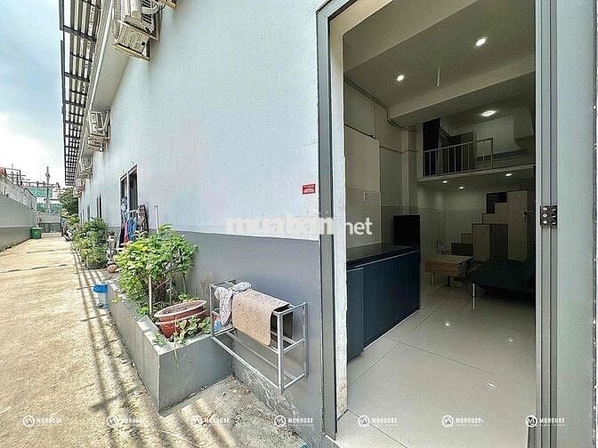 1 trệt 1 lửng full NT, máy giặt riêng, gác cao 3m, phù hợp ở gia đình