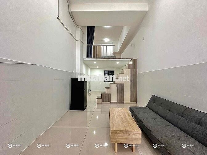 1 trệt 1 lửng full NT, máy giặt riêng, gác cao 3m, phù hợp ở gia đình