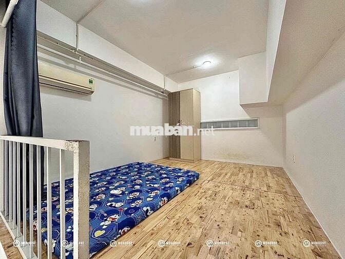 1 trệt 1 lửng full NT, máy giặt riêng, gác cao 3m, phù hợp ở gia đình