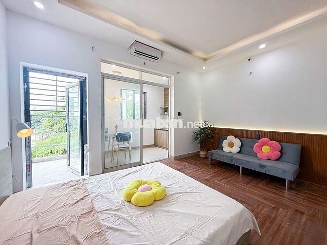 🌷 Phòng đầy đủ nội thất - ban công riêng, tách bếp - gần Lotte 🌷