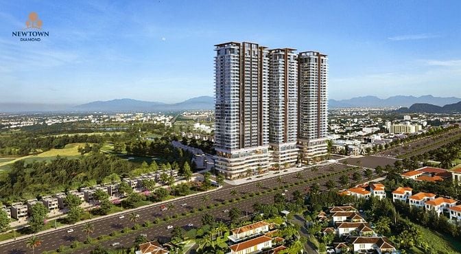 Căn hộ mặt biển 60tr/m2 (full VAT), Sổ hồng lâu dài - New Town Đà Nẵng