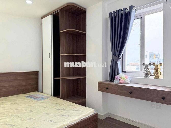 CĂN HỘ TÁCH BẾP 1 PHÒNG NGỦ - PHÒNG KHÁCH - MÁY GIẶT RIÊNG -CỬA SỔ LỚN