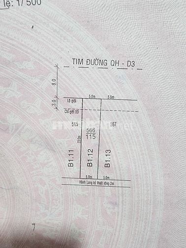 Chính chủ cần bán đất Nam Phương City Lô B1-12 full thổ cư, vị trí đẹp