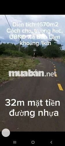 CẦN TIỀN XOAY VỐN NÊN BÁN 1670M2 ĐẤT BÀU LÂM, XUYÊN MỘC, BR-VT