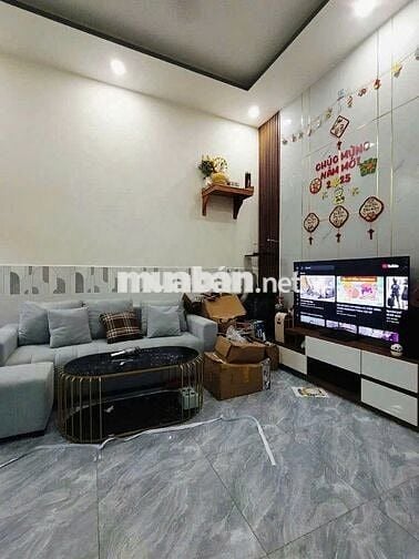 Nhà Đẹp Vào Ở Ngay 80m2 Full Thổ Cư, 4x20 Sổ Hồng Riêng, Đường nhựa 6m