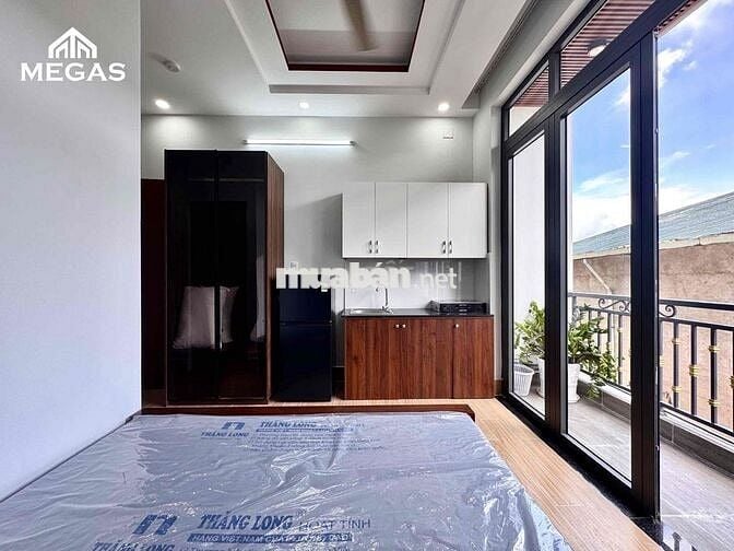 CĂN STUDIO FULL NỘI THẤT  CÓ BAN CÔNG