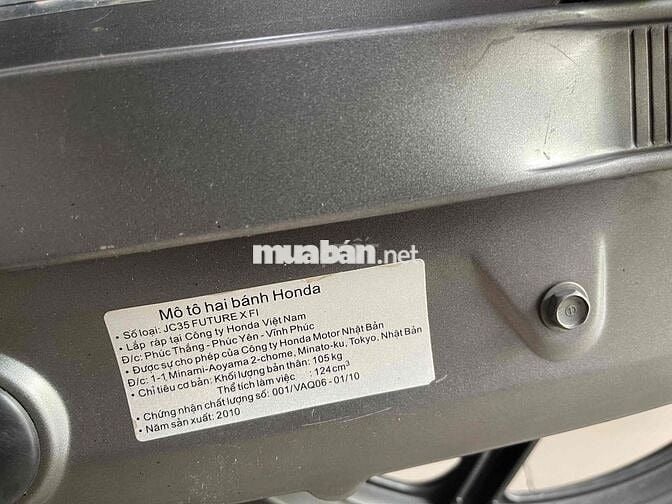Future X 125 2010Fi Zin (Khủng) Bstp 1 đời chủ