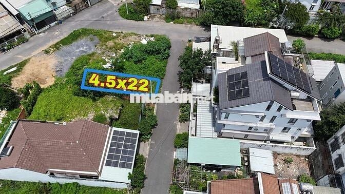 Đất khu bên sông hiệp Bình Chánh thủ Đức 4,5x22 giá 9.5tỷ
