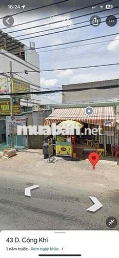 Cho thuê nhà nguyên căn mặt tiền dương công khi 4x20