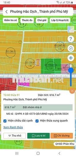 Bán siêu phẩm đường rộng 6m hắc dịch phú mỹ,dt:14x37 giá 1.92ty