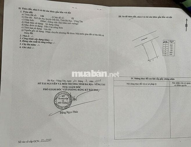 BÁN GẤP LÔ ĐẤT ĐỂ THANH LÝ NỢ. GIÁ RẺ HƠN THỊ TRƯỜNG 25%