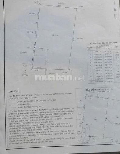 Chính chủ Bán đất MT 2500m2 đối diện Khu du lịch Song Long đường D1, Q
