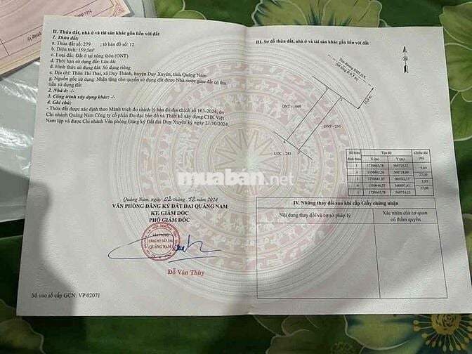 [ Chính chủ ] Bán đất Duy Xuyên