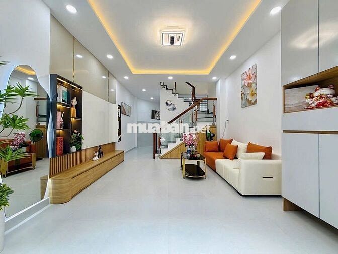 🍀NHÀ MỚI XÂY QUANG TRUNG P11 (Cũ) THÔNG TÂY HỘI - 1 trệt 1 lầu 41.1m2