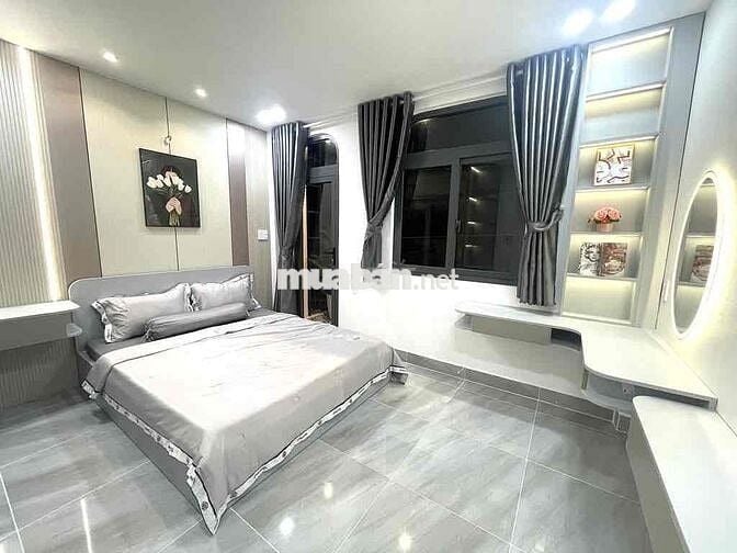 NHÀ ĐẸP NỘI THẤT THIẾT KẾ TINH TẾ  - P8 GV - DTSD 75m2 CHƯA ĐẾN 5 TỎI