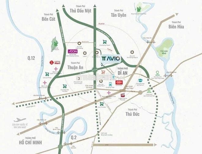 CHỈ 200TR SỞ HỮU NGAY CĂN HỘ 2PN DỰ ÁN TT AVIO P.DĨ AN TPHCM