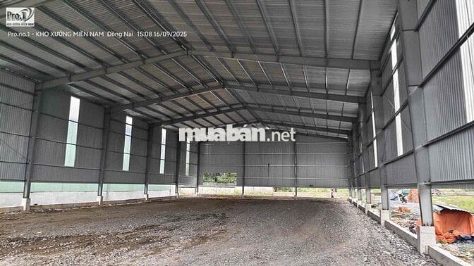 CHO THUÊ KHO XƯỞNG MỚI  Hoàn Thiện, Gần Võ Nguyên Giáp , TRẢNG BOM, ĐỒ