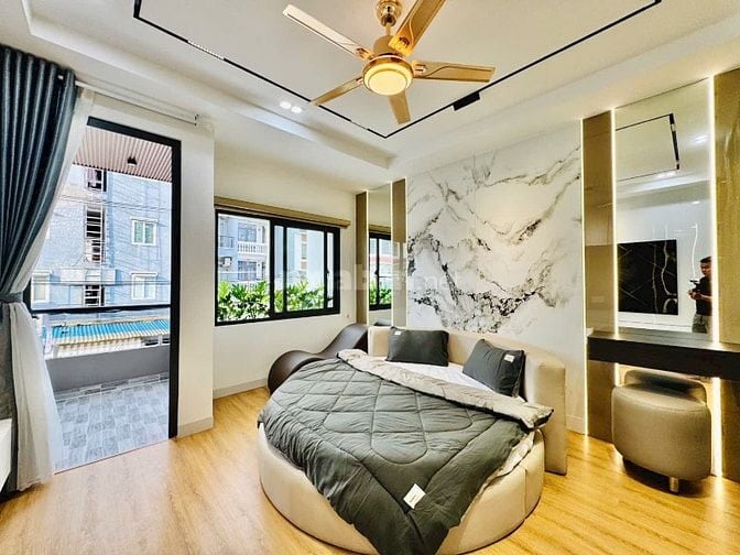 1 căn duy nhất ở Bà Hom, SHR, 1 trệt 3 lầu ST, hẻm 6m, full nội thất