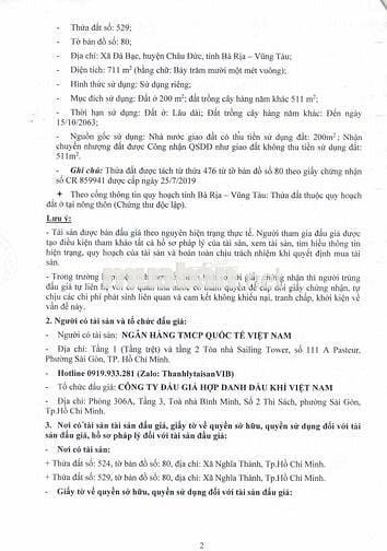 BĐS Xã Đá Bạc, huyện Châu Đức, Tỉnh BR-VT (xã Nghĩa Thành, TP.HCM)
