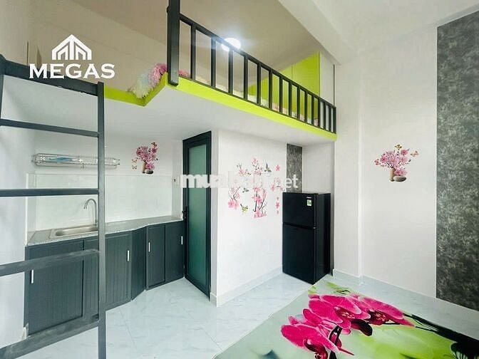 Phòng gác, cửa sổ thoáng, diện tích 25m2- ngay đường Hoàng Diệu 2