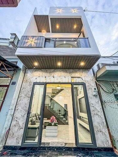 nhà lầu mới 4x16 hẻm 311 Nguyễn Văn Cừ 3 phòng ngủ - 3 tỷ 100 triệu