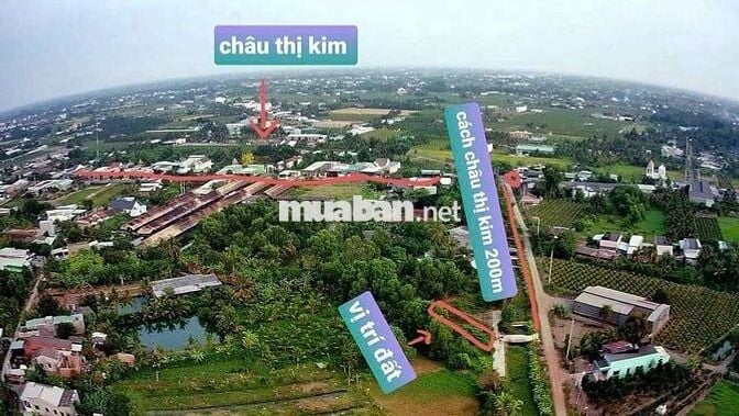 190mv THỔ CƯ, MẶT TIỀN , VIEW KÊNH ,MÁT MẼ ,TP TÂN AN LONG AN