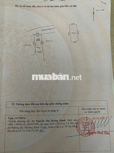 Bán Nhà 2,5 tầng, Đông Hoà, Hoà Xuân, giá ***.