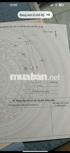 MT DH504 hơn 1000m² có 100m thổ dân đông sát trung tâm 820tr